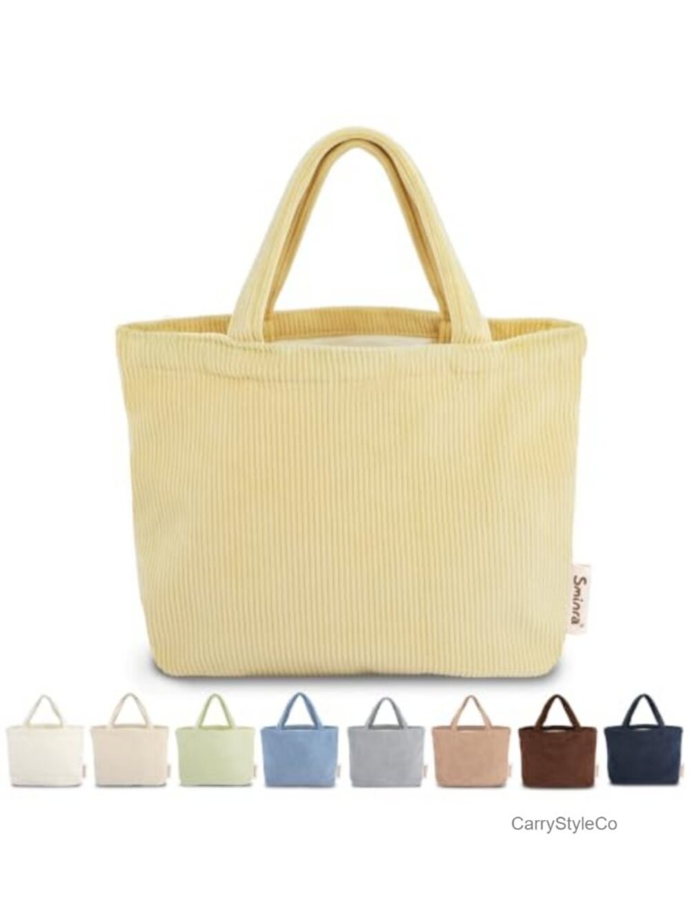 Corduroy Mini Tote Bag Small Bible Tote for Women Everyday Church Bag
